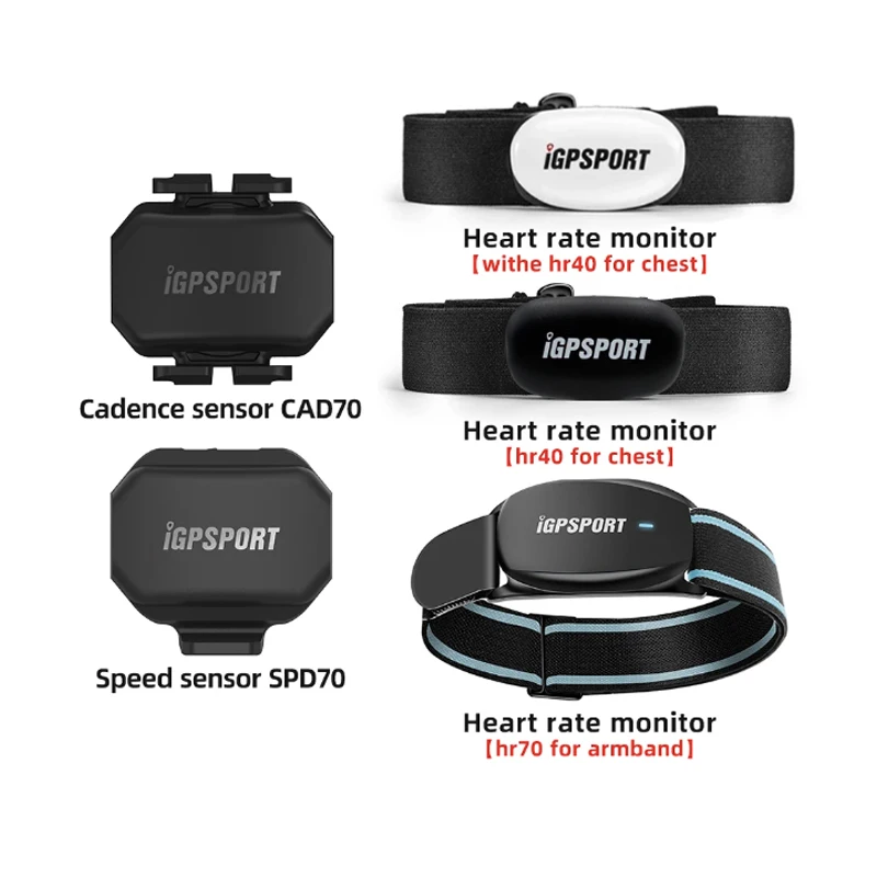 Igpsport Cad70 Spd70 Sensore Di Velocità Dual Mode Supporto Bici Cadenza Hr40 Hr70 Cardiofrequenzimetro Per Garmin Bsc100S Bsc200 Bsc300