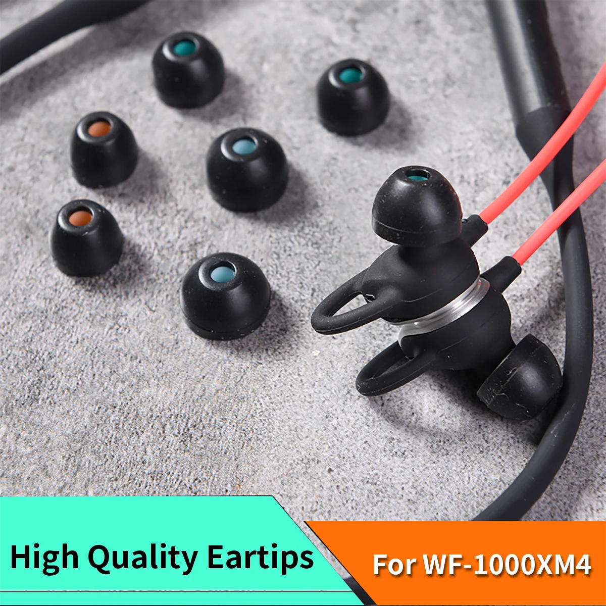Silicone Ear Tips for Sony WF-1000XM4 Eartips WF-1000XM3 True Wireless Earbuds Tips Earplugs Earphone Silicone Case Ear Cap 6pcs