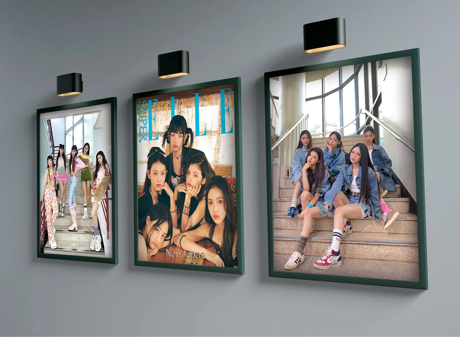 Korean Kpop Girl Group Idol New Jeans Music Album OMG Cover Rabbit Poster  Print Canvas Painting Wall Art Picture Home Room Decor