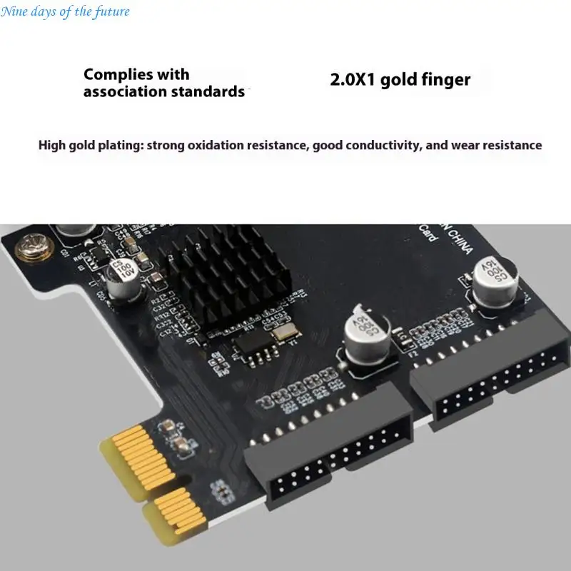 PCIe USB3.0 확장 카드 빠른 속도 5Gbps 데이터 전송 다중 포트 데스크탑 컴퓨터 호환성 E65A