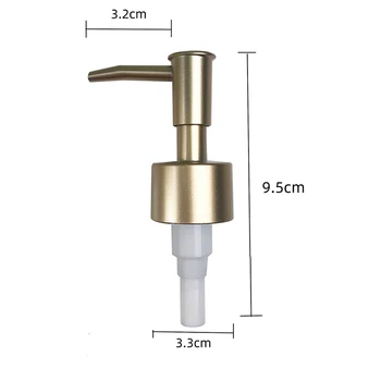 ท่อหัวปั๊มสบู่เหลวแบบมีฝาปิดขวดหลอดหยดมาตรฐานขนาด28เกลียวท่อหัวปั๊มโลชั่นสบู่เหลวแบบทำมือ 8