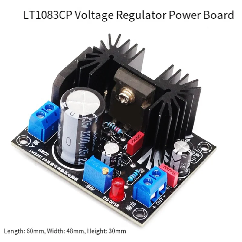 ABZZ-LT1083 7A 출력 조절 가능 선형 전압 조정 전원 공급 장치 보드 필라멘트 전압 조정 DIY 전자 키트