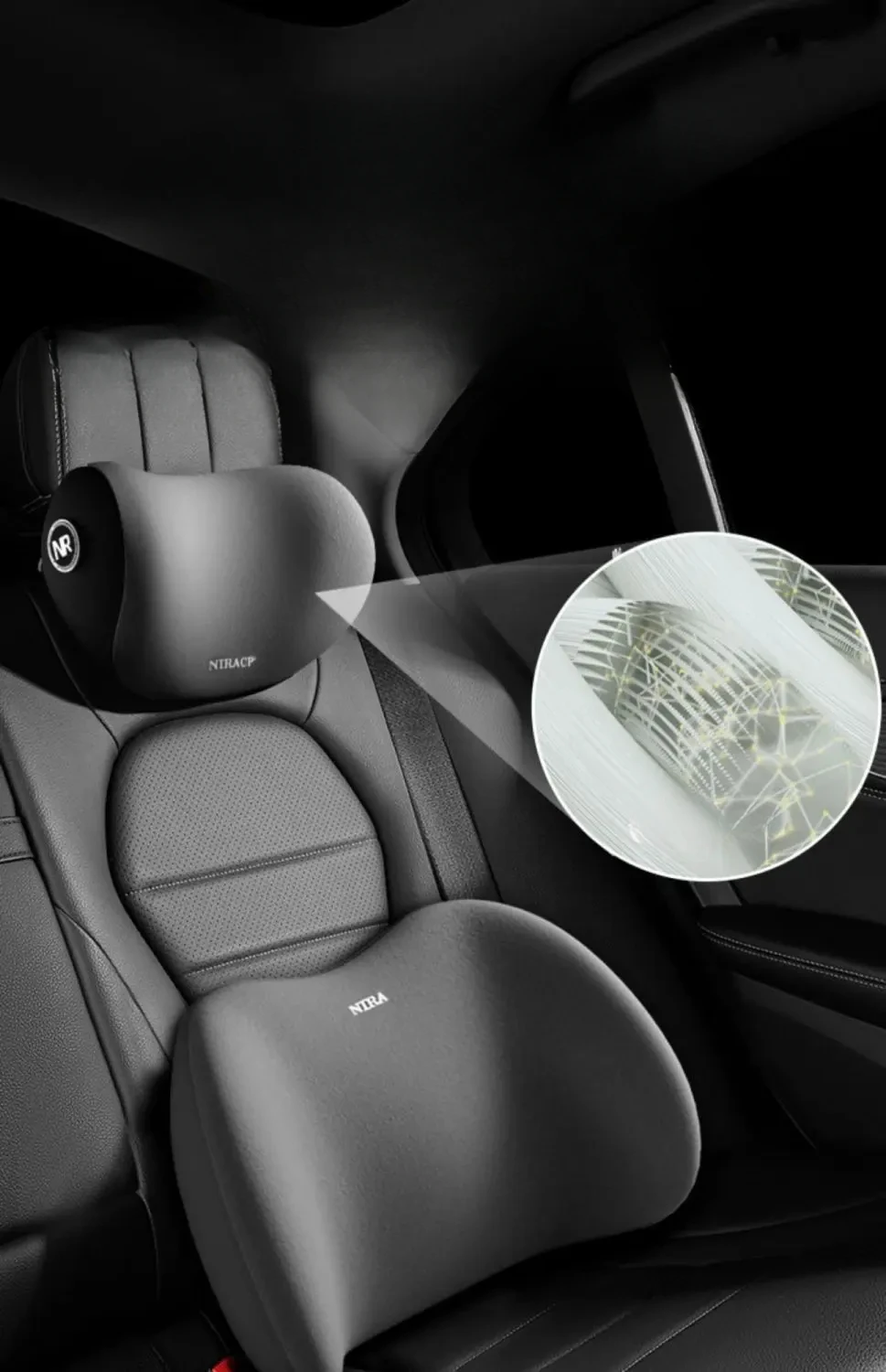 Car Neck & Lumbar Support Cushion - Premium Comfort