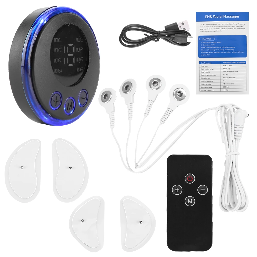EMS Facial Massager Current Muscle Stimulator Anti-Wrinkle Facial Lifting Device USB Charging Face Tightening Tool for Neck Face