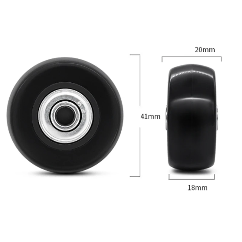 1Pair Luggage Suitcase Wheel Replacement Caster Luggage Wheel Replacement Accessories