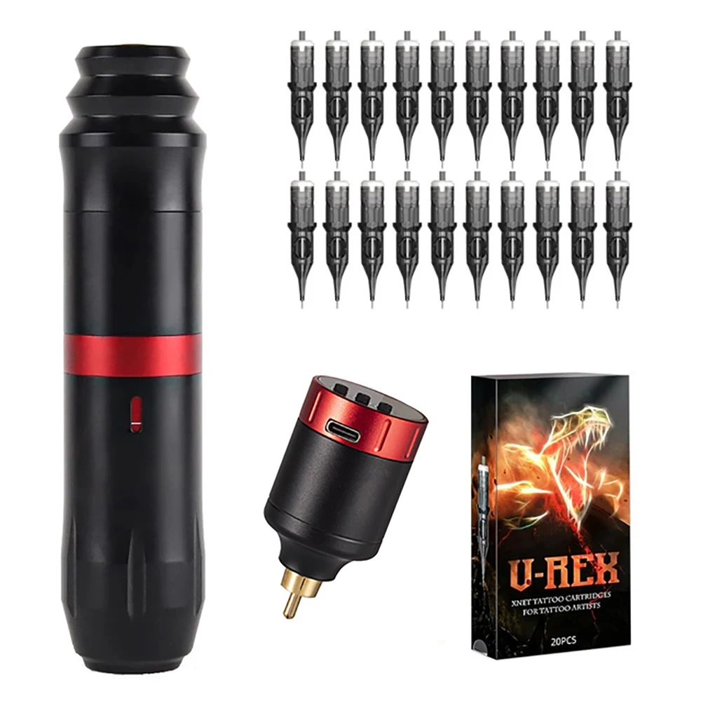 Wireless　tattoo machine set　刺青 Permanent Makeup Wireless Tattoo Machine Rotary Tattoo Pen