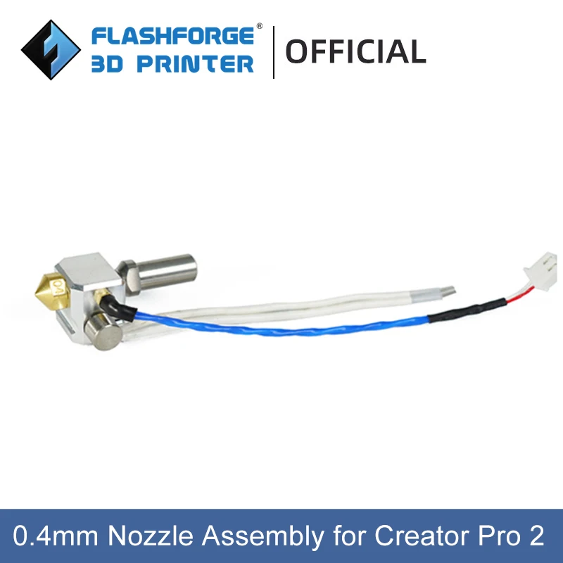 Flashforge 3D Printer Left Right Extruder 0.4mm Nozzle Assembly for Creator Pro 2 Accessories