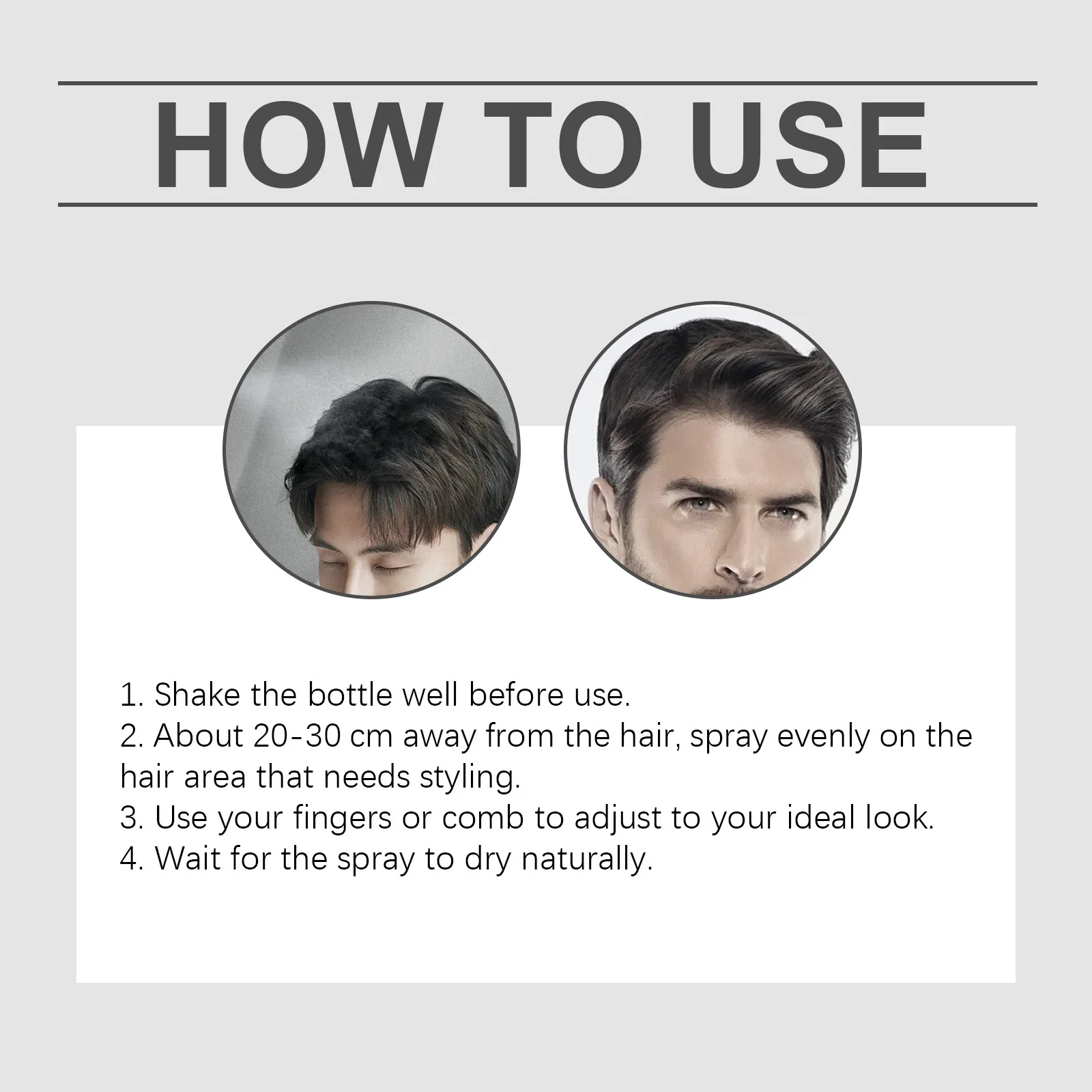 Ease Moon Matte Fluffy Hair Styling Spray for Men Strong Hold Increases Volume More Thickening Keep Refreshing Hair Shaping Oils