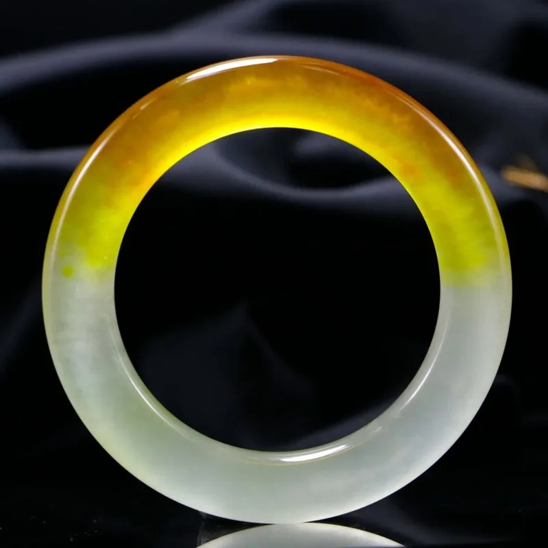 

Grade A Yellow Jade Bangles Women Fine Jewelry Genuine Natural Myanmar Jadeite With Certificate Aaa High Ice Burma Jades Bangles