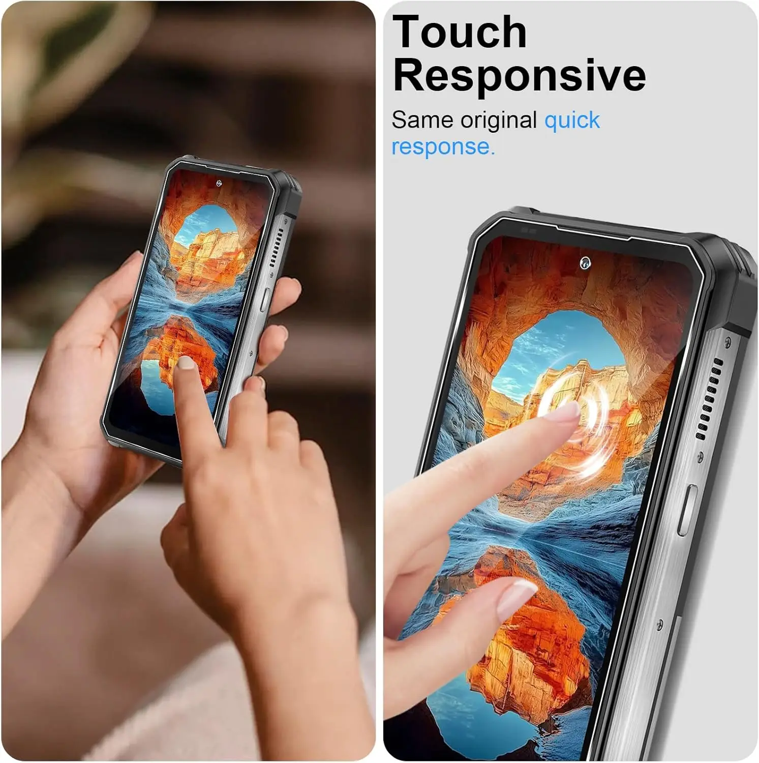 2-Pack Tempered Glass Screen Protector - Transparent Protective Film