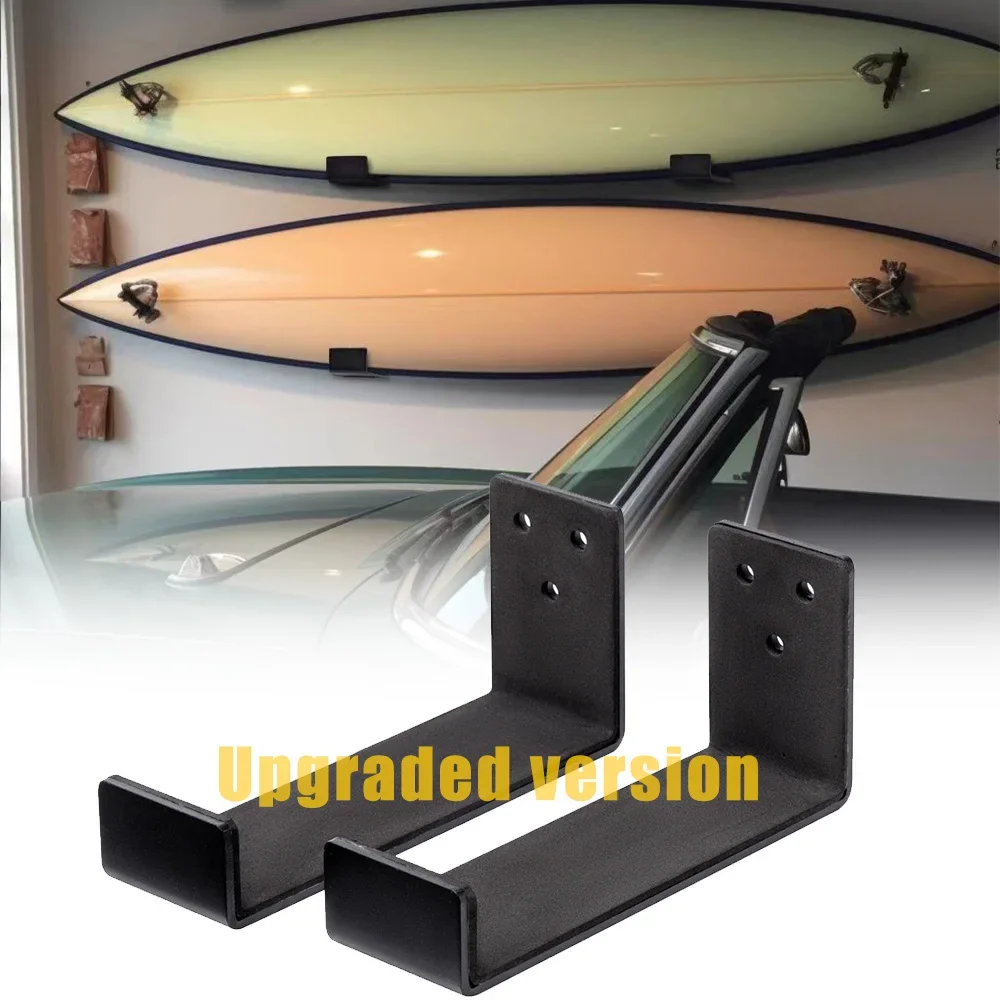 1Pair Durable Surfboard Display Rack Hanger Hook Wall-mounted Surfboard Hanger Snowboard Wall-Mounted Bracket Stand Holder