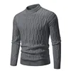New Men's Crew Neck Sweater Soft Casual Sweaters for Men Autumn Classic Pullover Sweaters Mock Turtleneck Knitted Streetwear 5