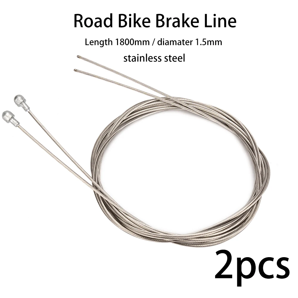 Gear Cable Bicycle Brake Cable Length 2Pcs Length Bike Replaceable