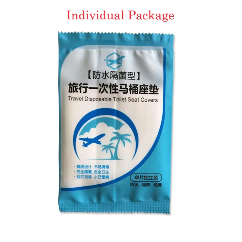 Toilet Seat Accessories Toilet Seat Cover 50 Pcs/Bag Travel Disposable Toilet Seat Covers Mat 100% Waterproof Accessories Set Paper Pad For Travel/Camping Bathroom