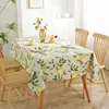 PVC Waterproof and Oil-proof Plastic Tablecloth Bedside Table Dustproof Decorative Cloth Living Room Coffee Table Tablecloth 1