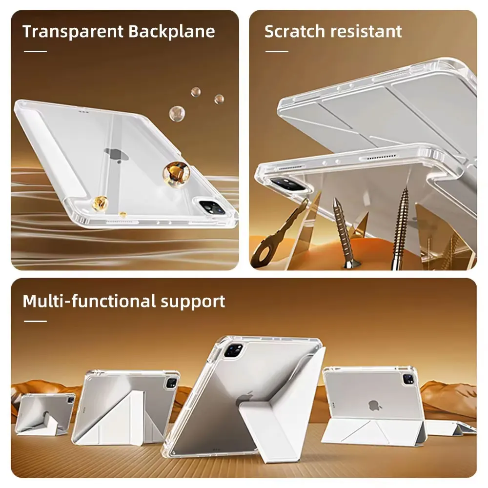 Sleek Transparent Tablet Protective Cover