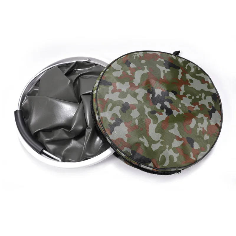 Portable Outdoor Backpack Fishing 11L and 20L Thicken Multifunctional Camouflage Car Wash Cleaning Tool Folding Bucket