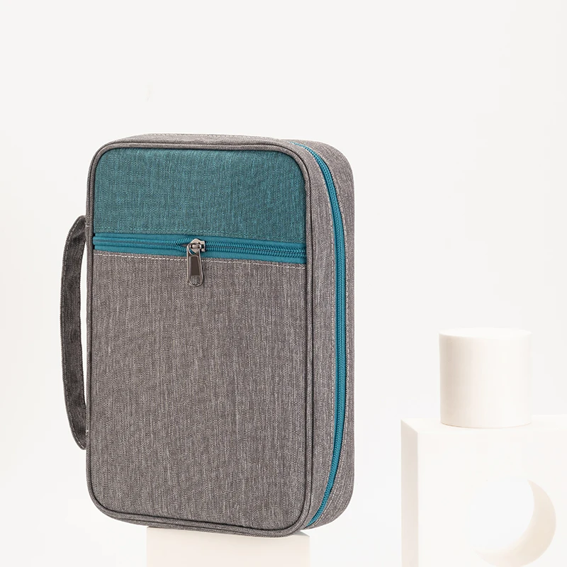 Bible Cover Carrying Book Case Church Bag Bible Protective Handle and Zippered Pocket Gift for Mother Lady Women Men