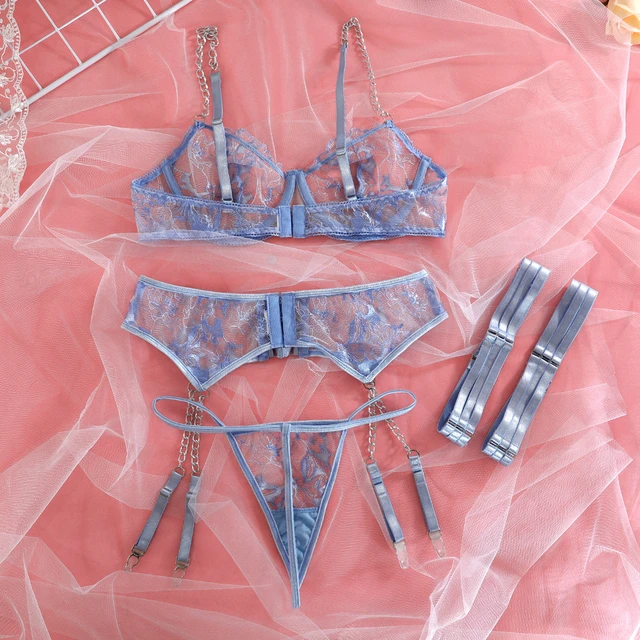 Wholesale Sexy Eyelash Lace Lingerie for Fancy Transparent Bra and Panty  Set for Fashion Girl -Çin Lingerie Ve Women Underwear fiyat