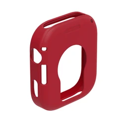 Silicone Protective Smartwatch Case - Soft Skin Shell Bumper Guard (Red)
