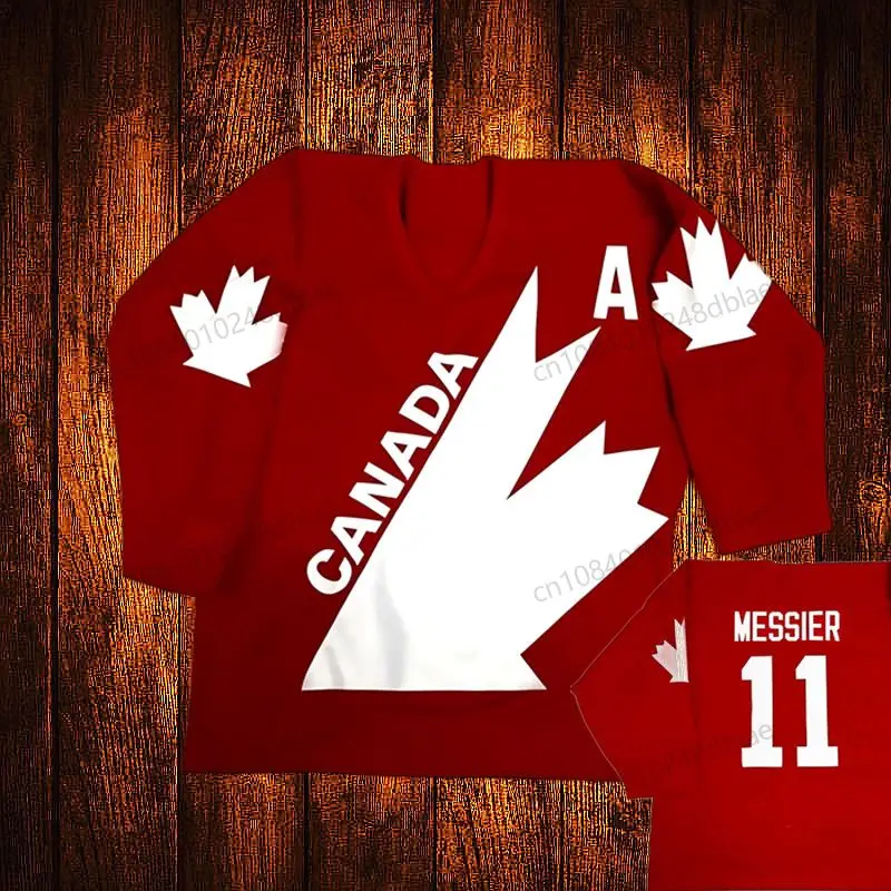 Vintage 1998 Wayne Gretzky Steve Yzerman CROSBY Canada Embroidery Hockey Jersey Youth Kids Adult Any Size And name