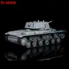 2.4G HENG LONG 1/16 Gray 7.0 Soviet KV-1 RC Tank 3878 Full Metal Tracks Wheels RTR Radio Models Speaker Machine Gun Toys TH17483 5
