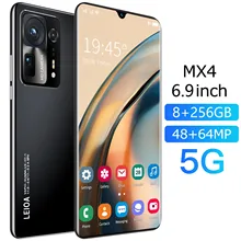 

2021 MX4 cheap smartphone new Cell Phone Big display Global Version 6.9Inch HD Screen 8GB+256GB Dual SIM 5G Network Smartphone