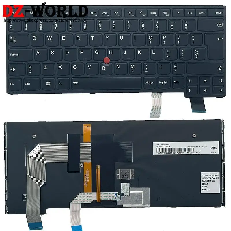 Cfr Canadense Francês Português Sueco Espanhol Teclado Retroiluminado para Lenovo Thinkpad s3 Yoga 14 P40 Yoga 460 Laptop es se pt tr - Imagem 6