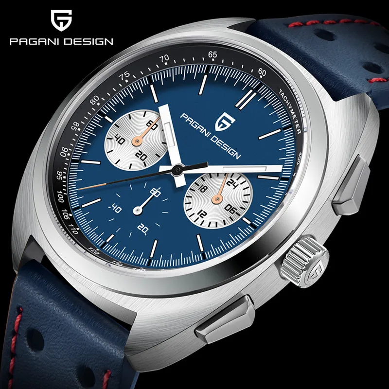 

PAGANI DESIGN Top Brand Men's Watches Chronograph Stainless Steel 40mm Sports Sapphire Quartz Wristwatch Waterproof Reloj Hombre