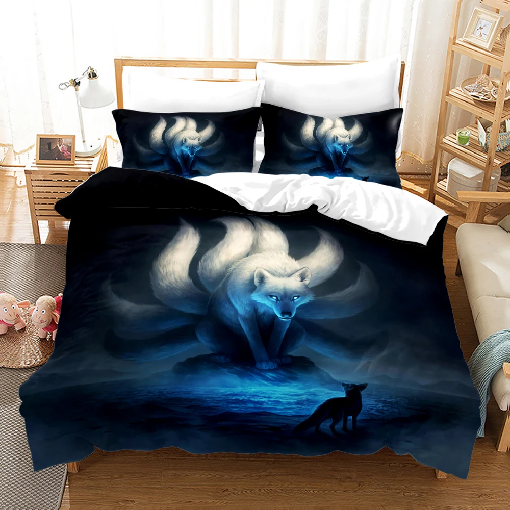 New Lions Bedding Set Single Twin Full Queen King Size Animal Tag Lion Wolf Bed Set Aldult Kid Bedroom Duvetcover Sets 040