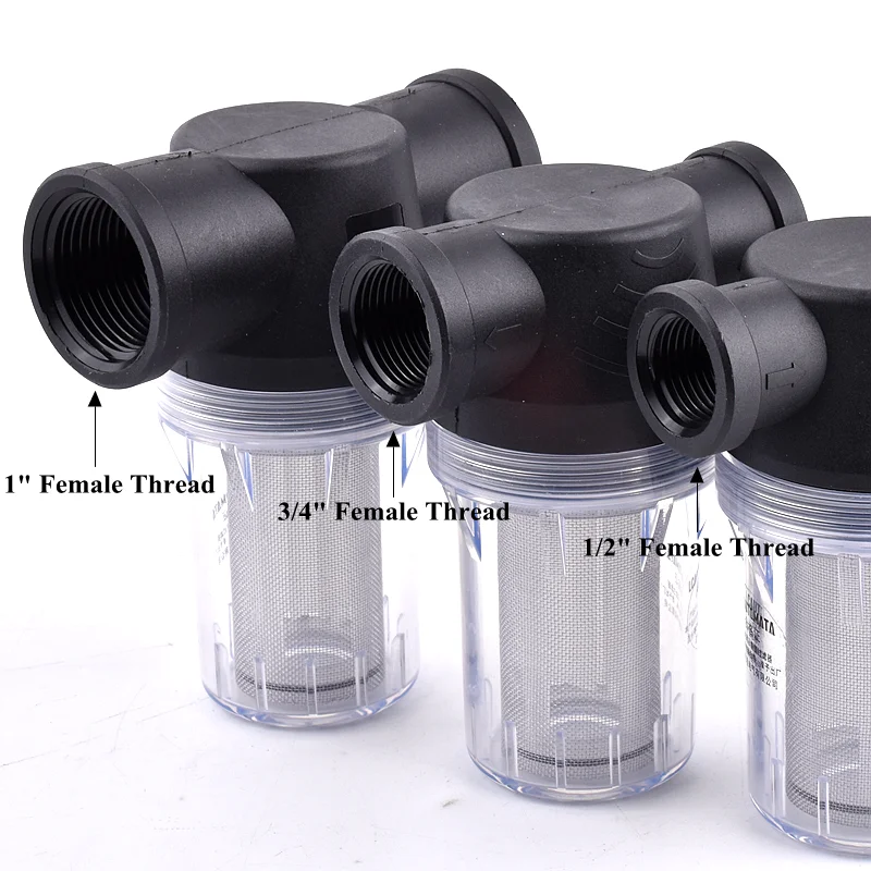 Garten Bewässerung Filter 1/2'' 3/4'' 1'' Bewässerung System Verunreinigung Vorfilter Wasser Pumpe Filter Haushalt Wasser Rohr Sieb – Detail 7