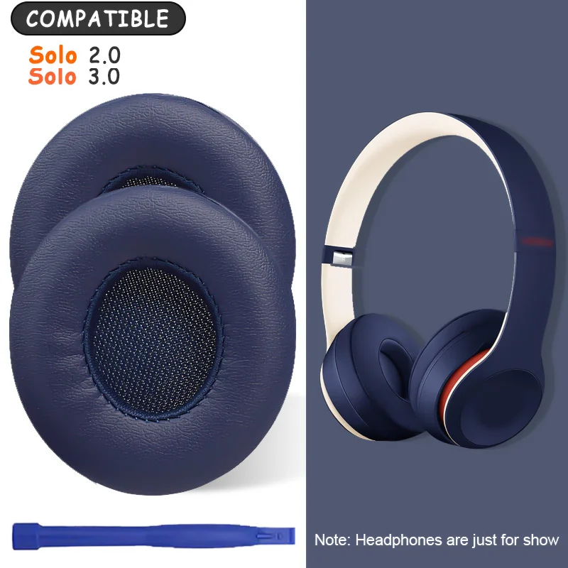 Premium Replacement Ear Pads for Beats Solo Headphones - Ultra-Comfortable Foam Cushions