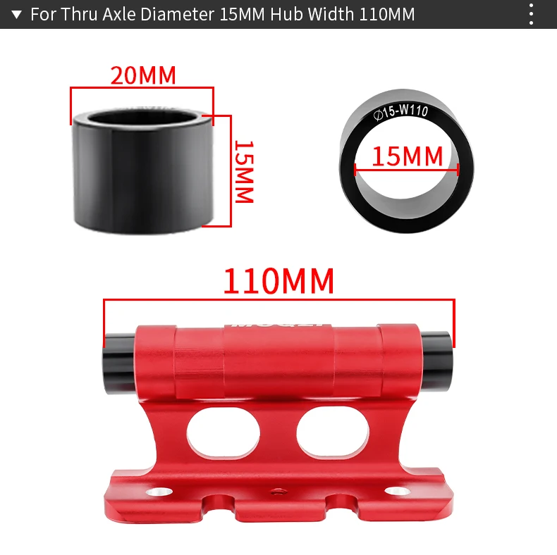 Description Picture 4 of itemMUQZI Bike Car Carry Mount Rack MTB Road Bicycle Quick Release Thru Axle Carrier Fork Mount Car Roof Rack Bracket