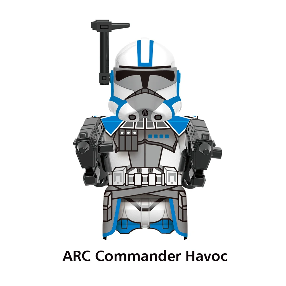 Disney Brand Clone Troopers The Bad Batch Colt Havoc Building Blocks Commander Howzer Blitz Bricks Grey Elite Squad Troopers Toy