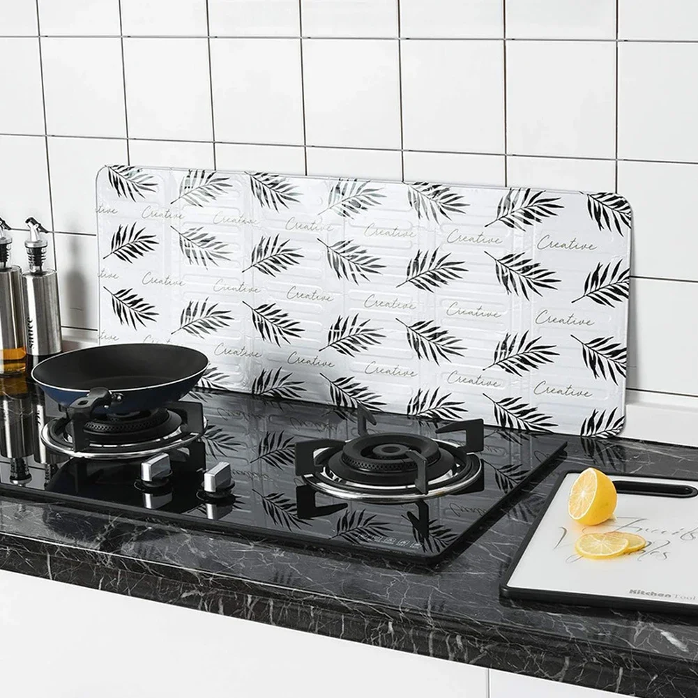 Kitchen Cooking Frying Oil Splash Screen Cover Anti Splatter Shield Guard Aluminium Foil Scald Proof Board Protection Plate 1Pc kitchen tools