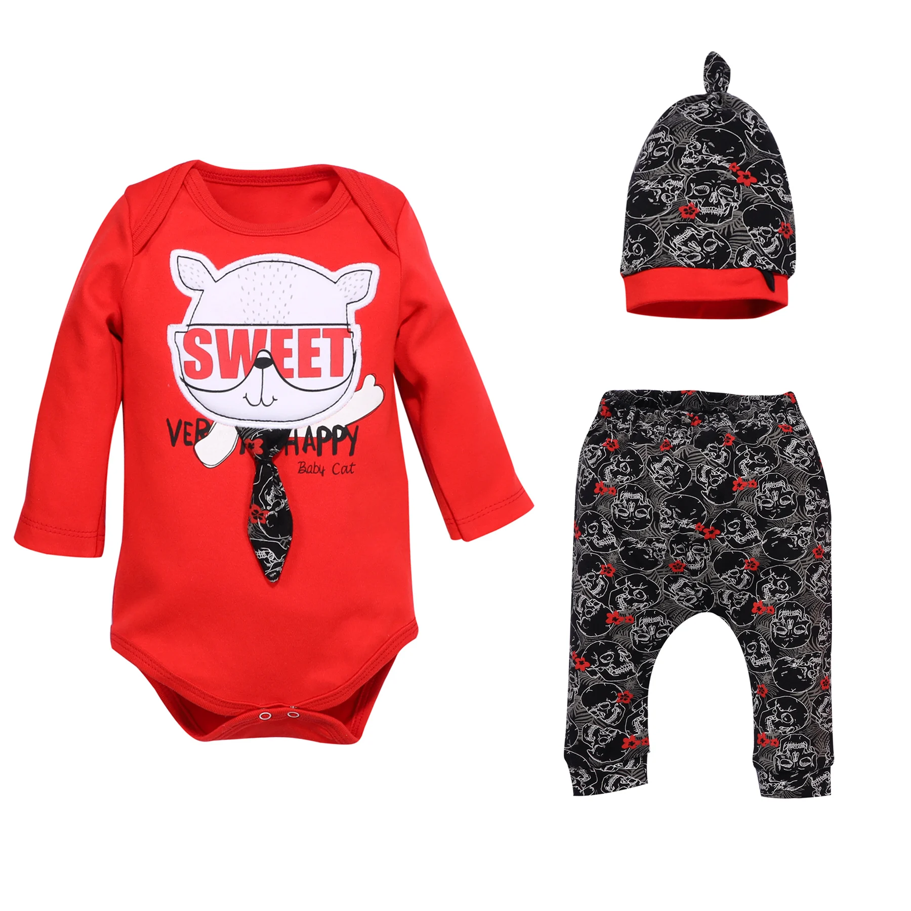 Le Ville 100 Cotton Soft 3 Pcs Baby Suit BOY 3 PCS BABY SUIT 57414852