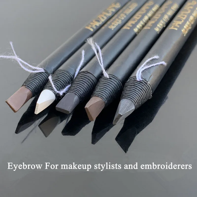 Hard Microblading Eyebrow Pen Natural Wild Brows Eye Brow Definer Enhancers Pencil Waterproof Long Lasting 3