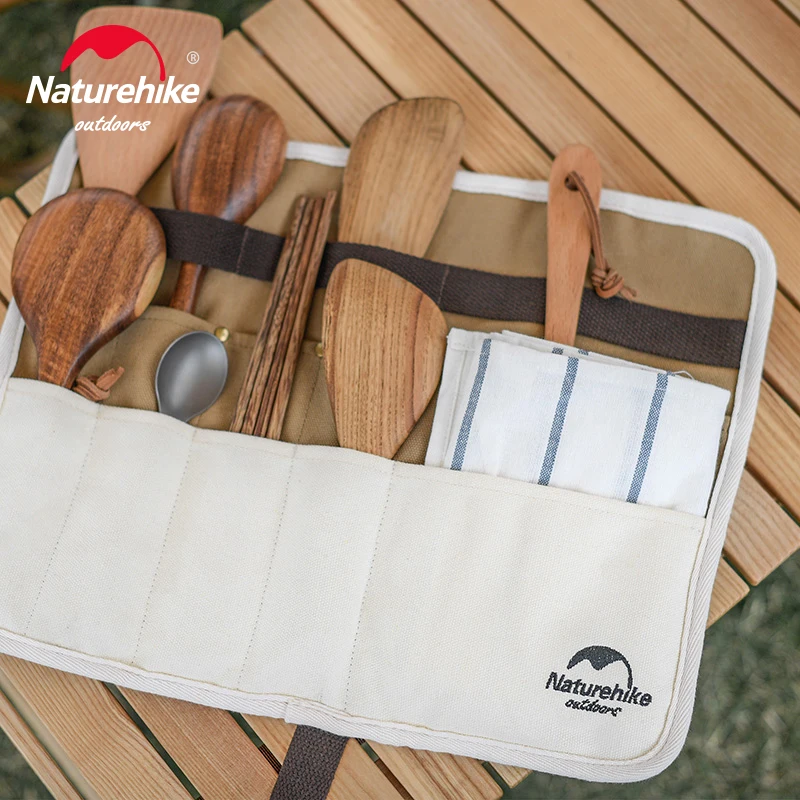 Naturehike Portable Picnic Tableware Storage Bag Chopsticks Straw Knife and Fork Spoon Bag Camping Picnic Bags NH19PJ085