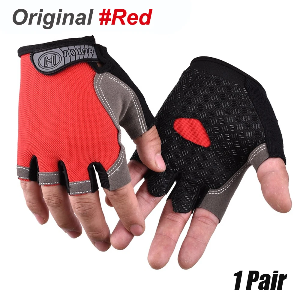 Unisex Anti-Slip Shock-Absorbing Breathable Cycling Gloves