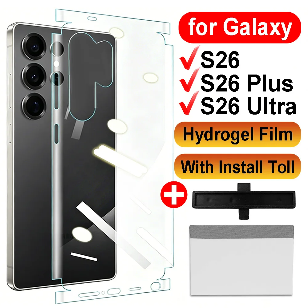 Premium Matte/HD Hydrogel Film with Installation Tool - Full Coverage Screen Protector Set