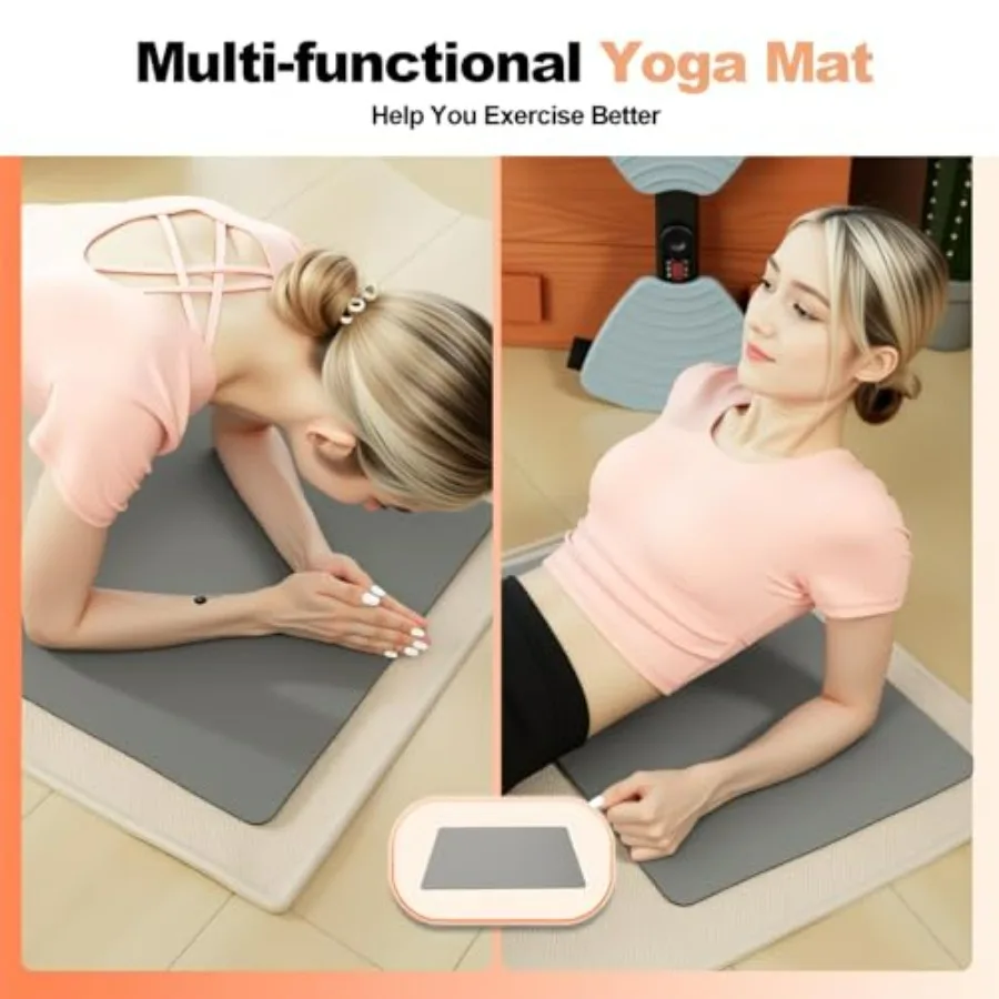 Waist Twisting Machine with LED Digital Monitor & Bonus Yoga Mat – Ultra-Quiet 20 dB Ab Twister Board, Non-Slip, Heavy-Duty 330