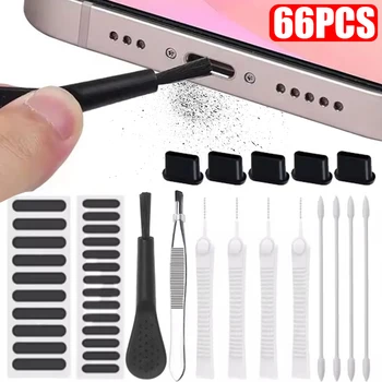 Set di pulizia per porta di ricarica per altoparlante universale per telefono cellulare per iPhone 17 16 15 Pro Max Kit di pulizia per auricolari Samsung Xiaomi