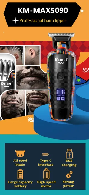 Kemei KM-MAX5090 Electric Hair Clipper Multifunctional Home