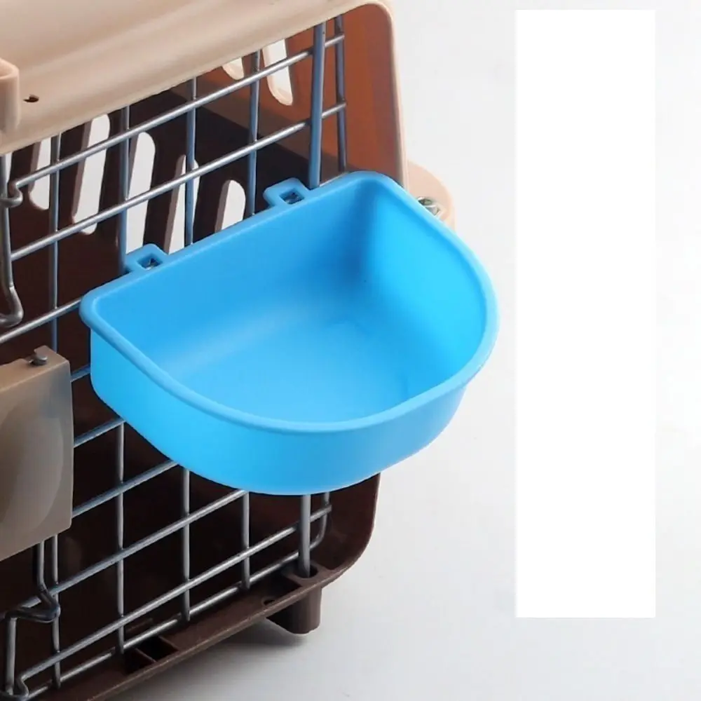 Portable Plastic Dog Hanging Bowl Durable Cheap Pet Feeding Bowl Cat Dog Food Plastic Dog Cage