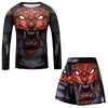 Children MMA Rashguard For Kids Jiu Jitsu T-shirt+Pant Sportsuit Boy MMA Shorts Clothing Bjj Kickboxing Jerseys Running Sets 6