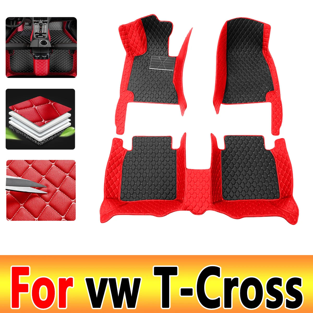 

Автомобильные коврики для Volkswagen vw T-Cross Tcross 2023 2022 2021 2020 2019 2018