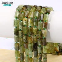 A+ Natural Green Garnet Hexagonal Beads 7x10mm Demantoid Gemstone for DIY Jewelry, Healing Crystal , Spiritual Energy Crafts 1