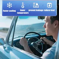 Refroidisseur de climatiseur de voiture R-134a amélioré, système de refroidissement automatique, liquide de réfrigération pour camion RV, climatisation 5