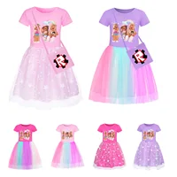 Fashion New Summer Girls Game Roblox Cute Trendy Comfortable Versatile Star Rainbow Lace Skirt Birthday Surprise Gift 1