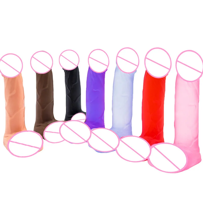 4 Inch Realistic Small Dildo Beginner Anal Plug Soft Anal Dildo Curved Shaft and Balls Adult Sex Toy Women Men Couple sex toys